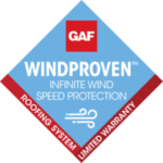 Logo for GAF Windproven Infinite Wind Speed Protection