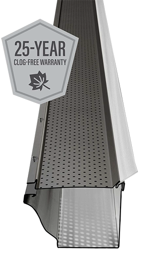 Eavestrough Protection - 375 Roof Inc. Gutter Clean Carbon Black with 25 Year Warranty